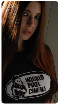 Black Wicked Pixel Cinema Logo Tee
