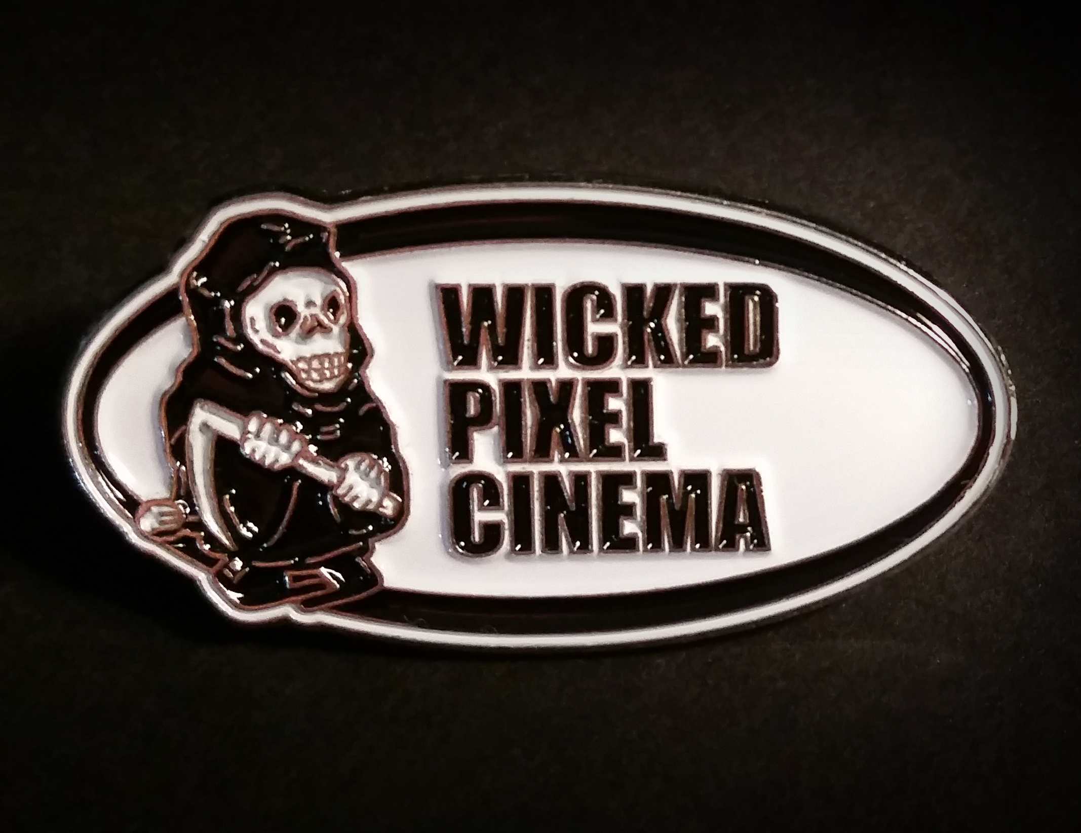 Wicked Pixel Cinema Enamel Pins Now Available